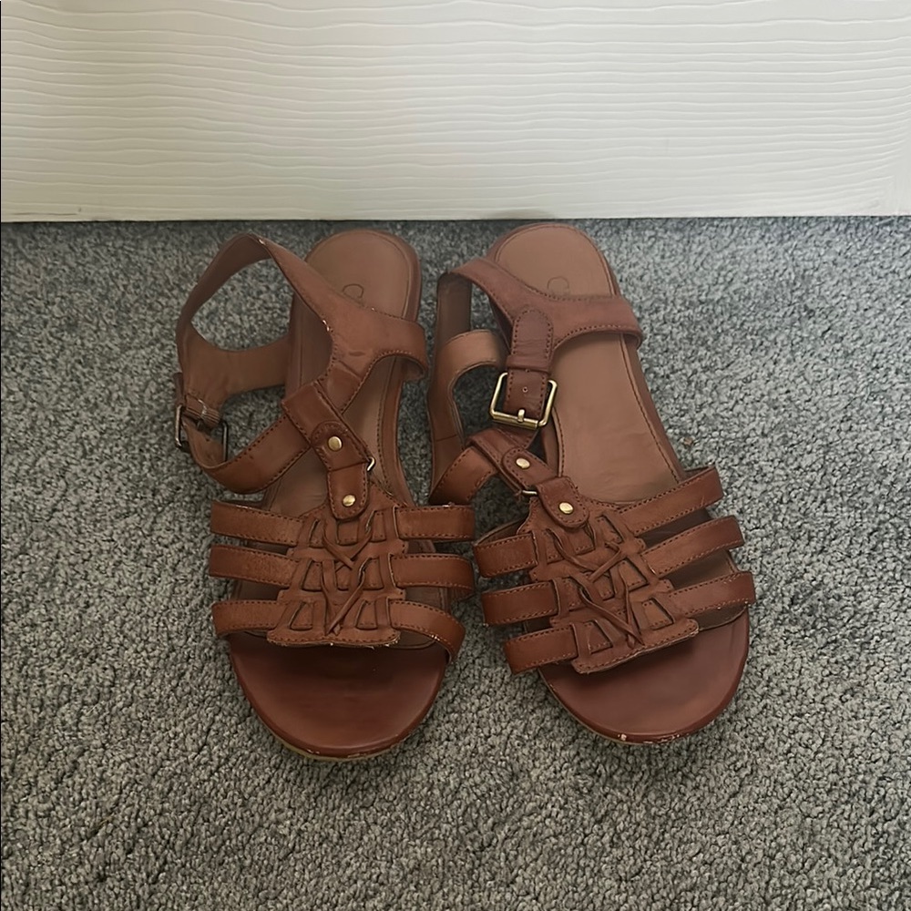 Cato Tan Strappy Sandals